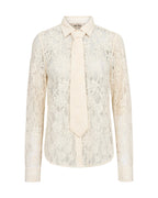 Mos Mosh Kether Lace Tie Shirt Ecru