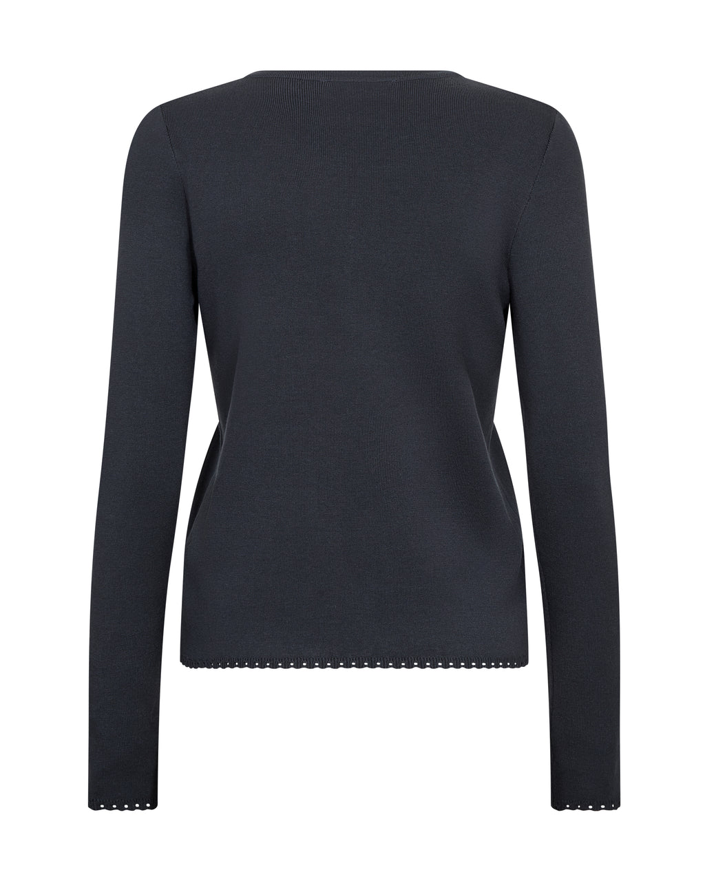 Mos Mosh Aliz Caliz Plain LS Knit Salute Navy