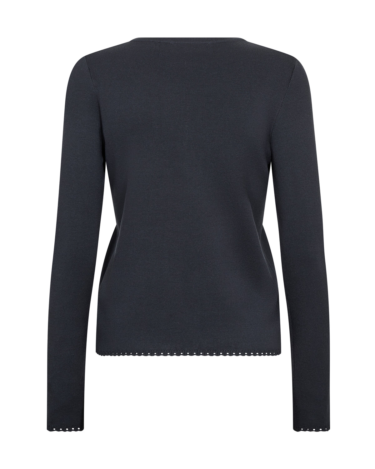 Mos Mosh Aliz Caliz Plain LS Knit Salute Navy
