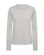 Mos Mosh Millie O-LS Regular Tee Grey Melange