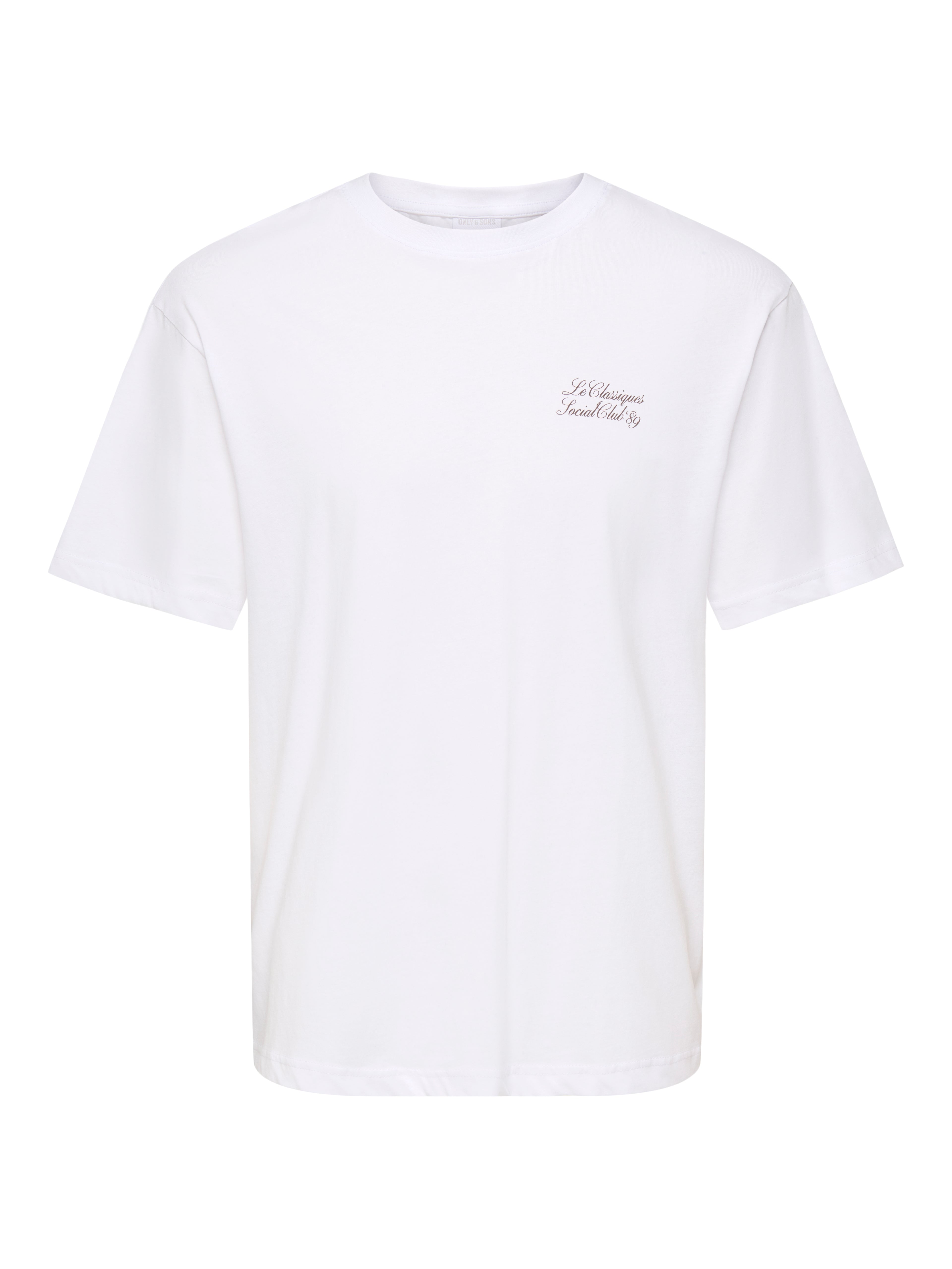 Only & Sons Axel Coffee SS T-shirt White