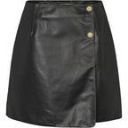 PBO 1034 Komi Leather Skirt Black
