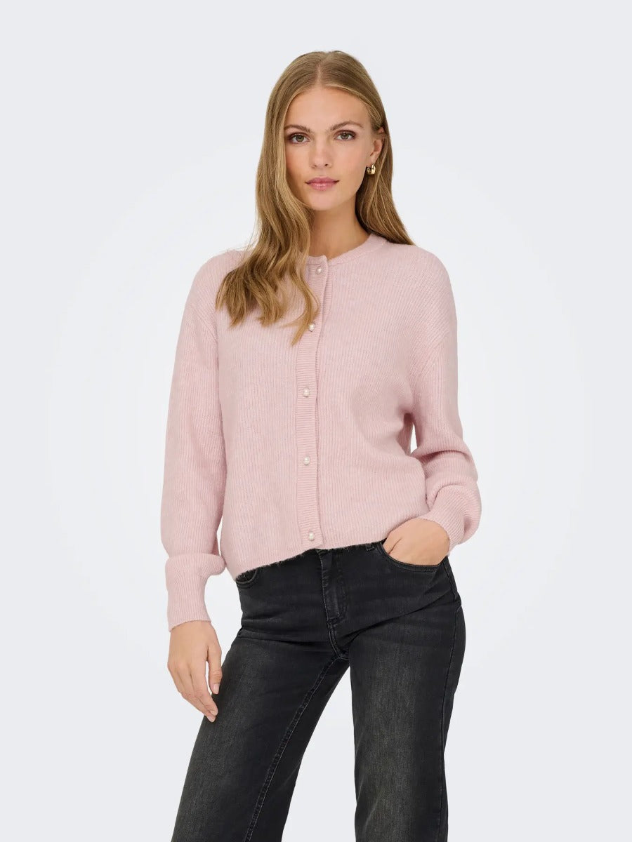 JDY Lumi Button Cardigan Knit Noos Light Lilac /Mel