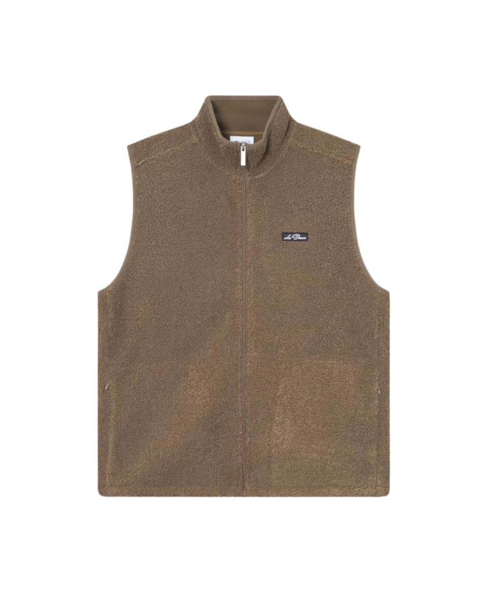 Creed Teddy Vest Teak Brown