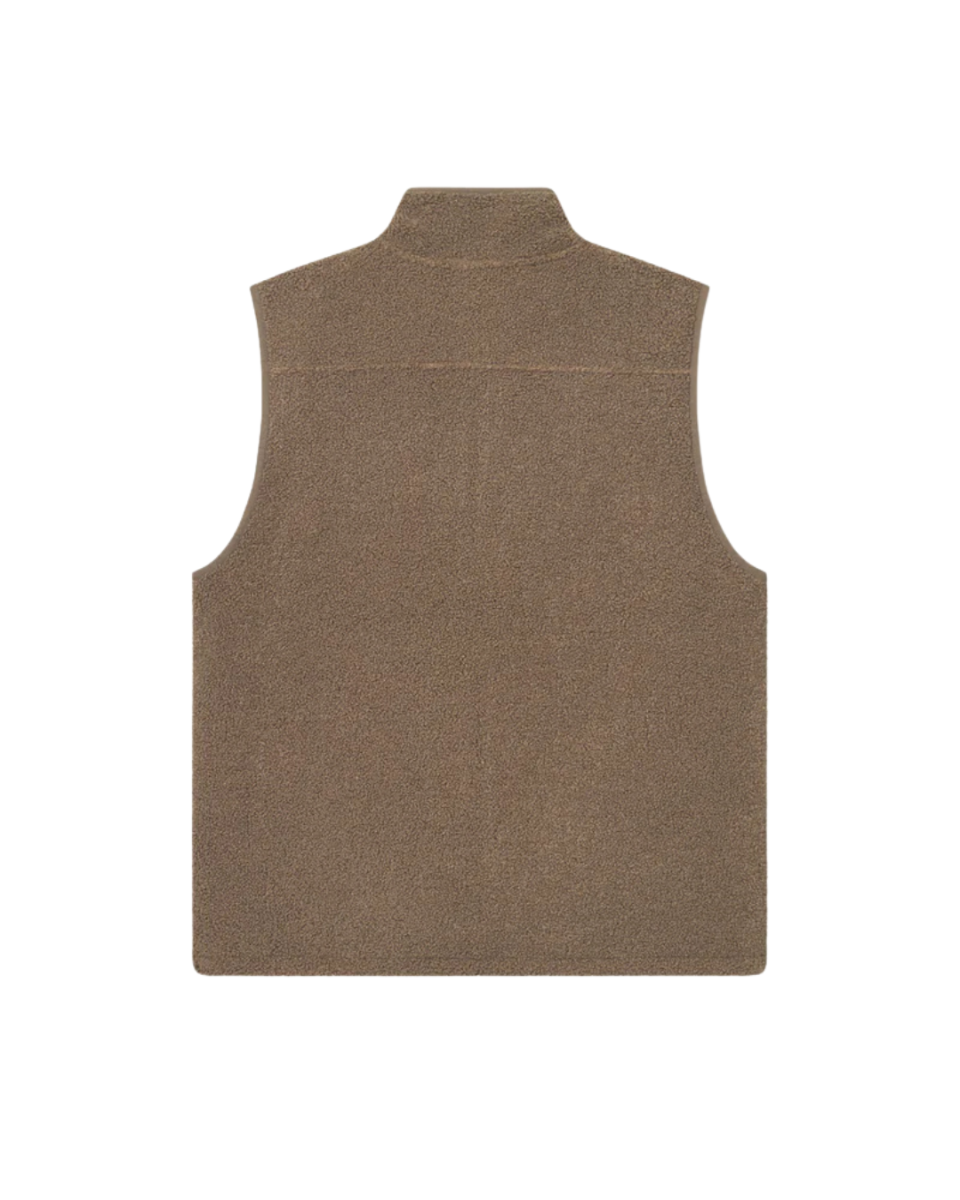 Creed Teddy Vest Teak Brown
