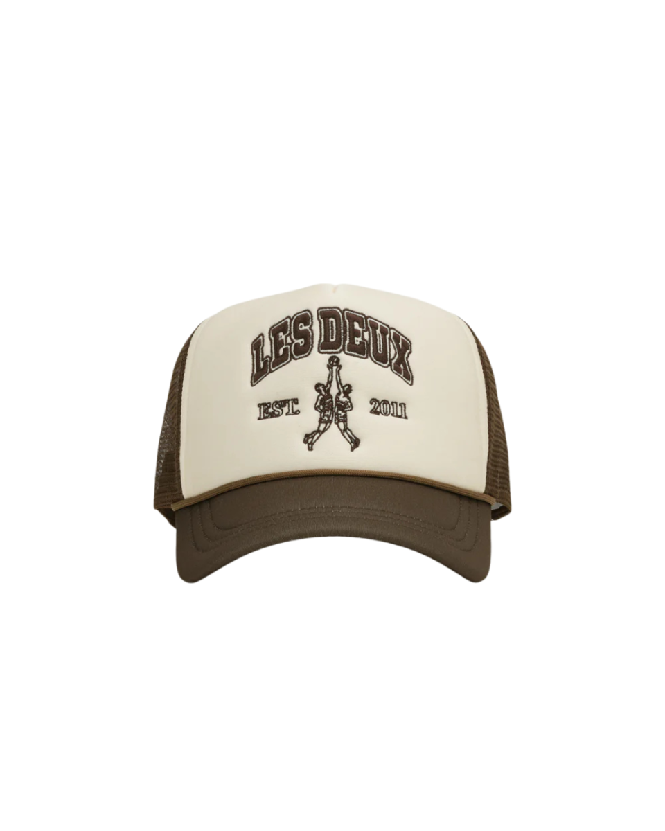 Basketball Player Trucker Cap Ivory