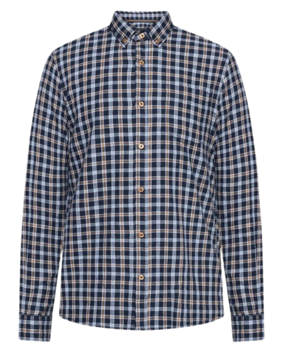 SuneSi Small Check Shirt Deep Marin