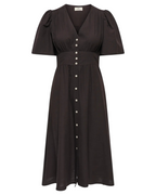 Nora 2/4 Midi Dress Noos Chocolate Torte