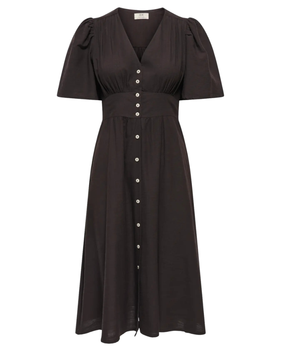 Nora 2/4 Midi Dress Noos Chocolate Torte