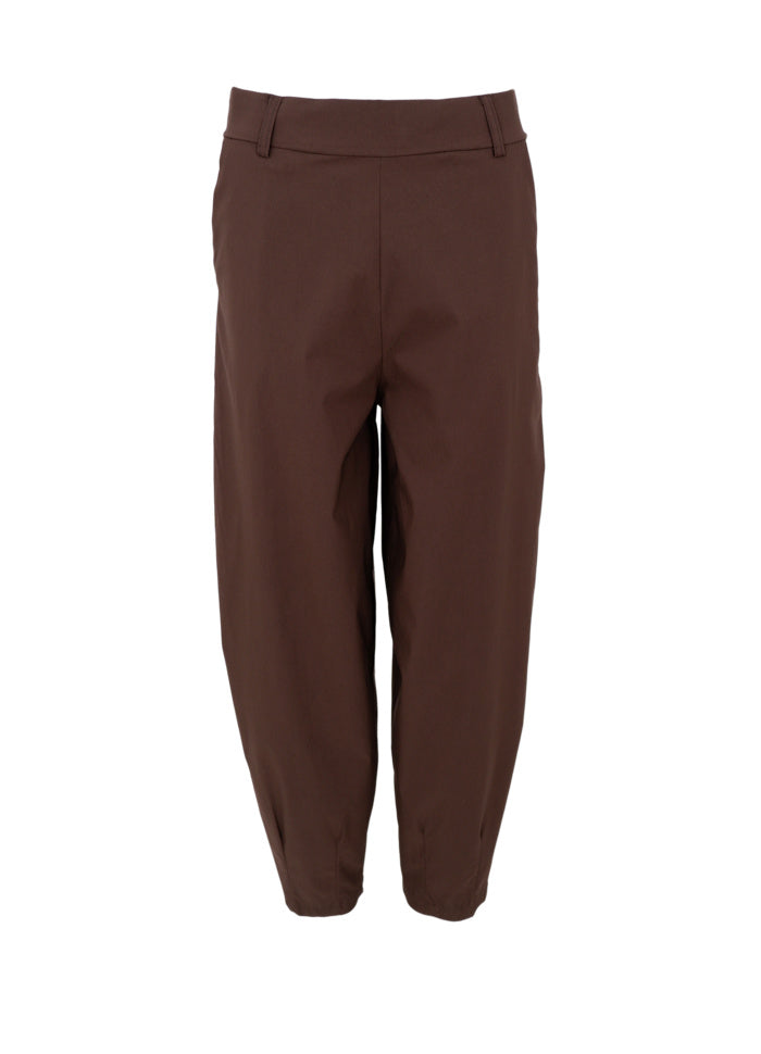 Black Colour Beate Barrel Pant Mocca