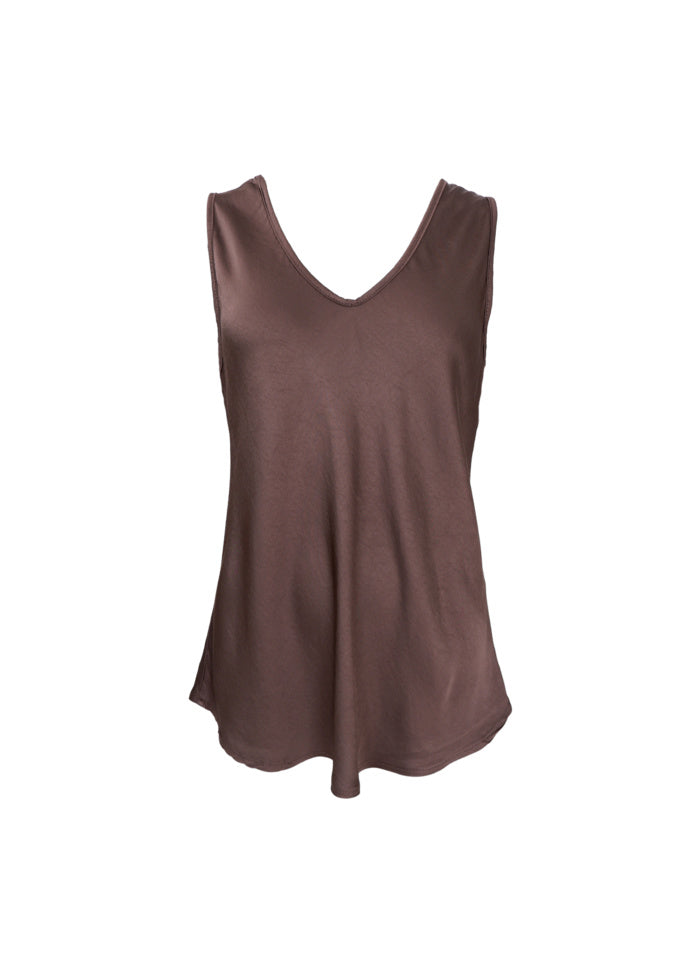 Black Colour Mabel Double V-Top Coffee