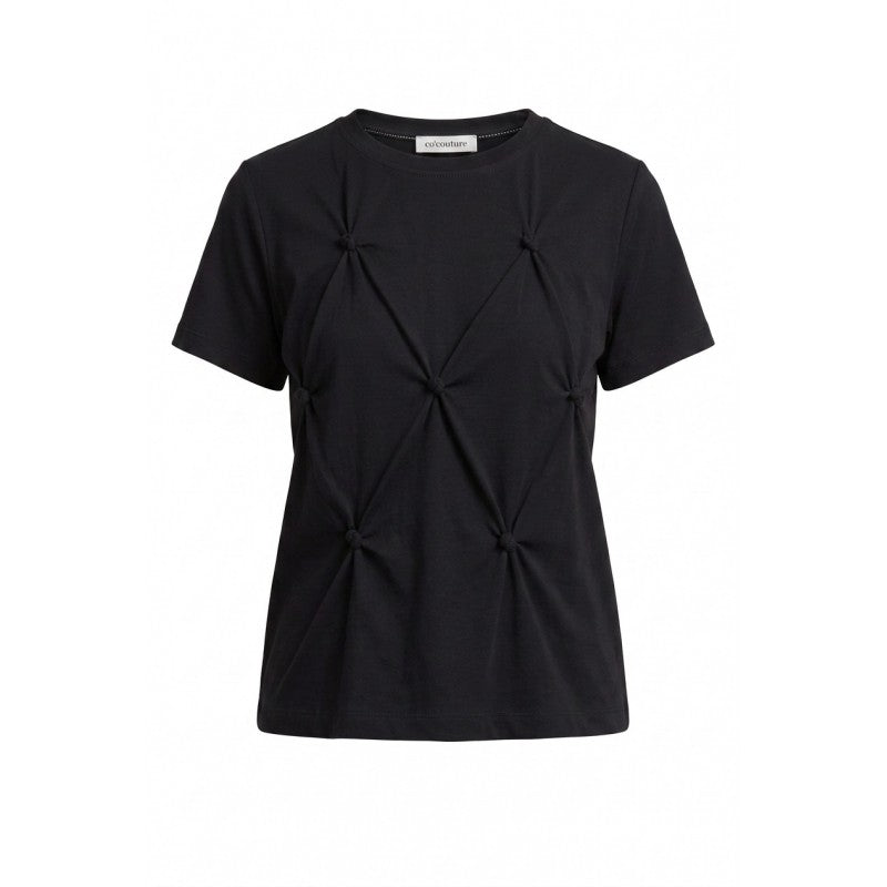 Co'Couture Tania Knot Tee Black
