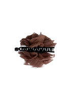 Black Colour Ines Organza Hair Claw Coffee