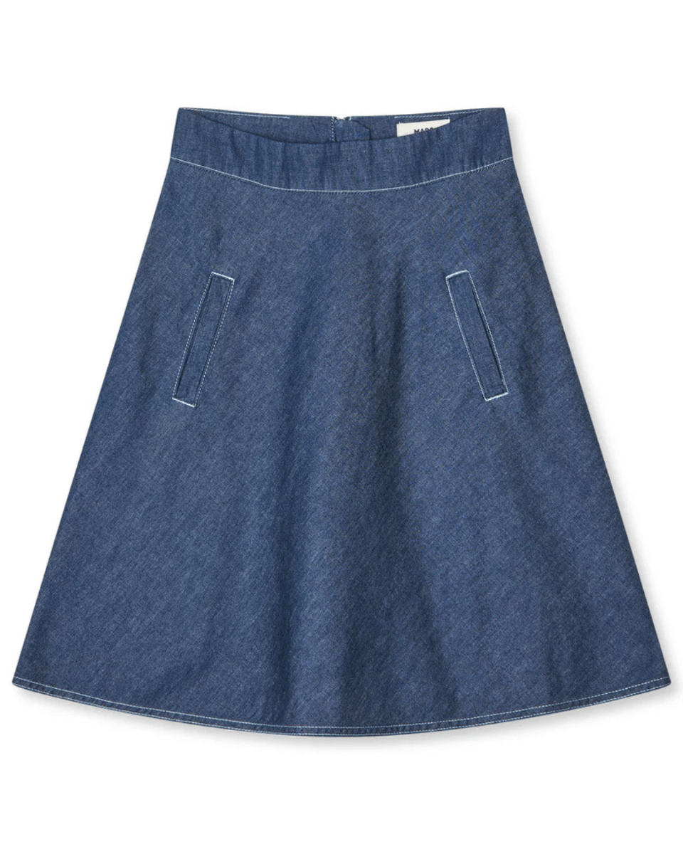 Air Denim Stelly Skirt Dark Blue