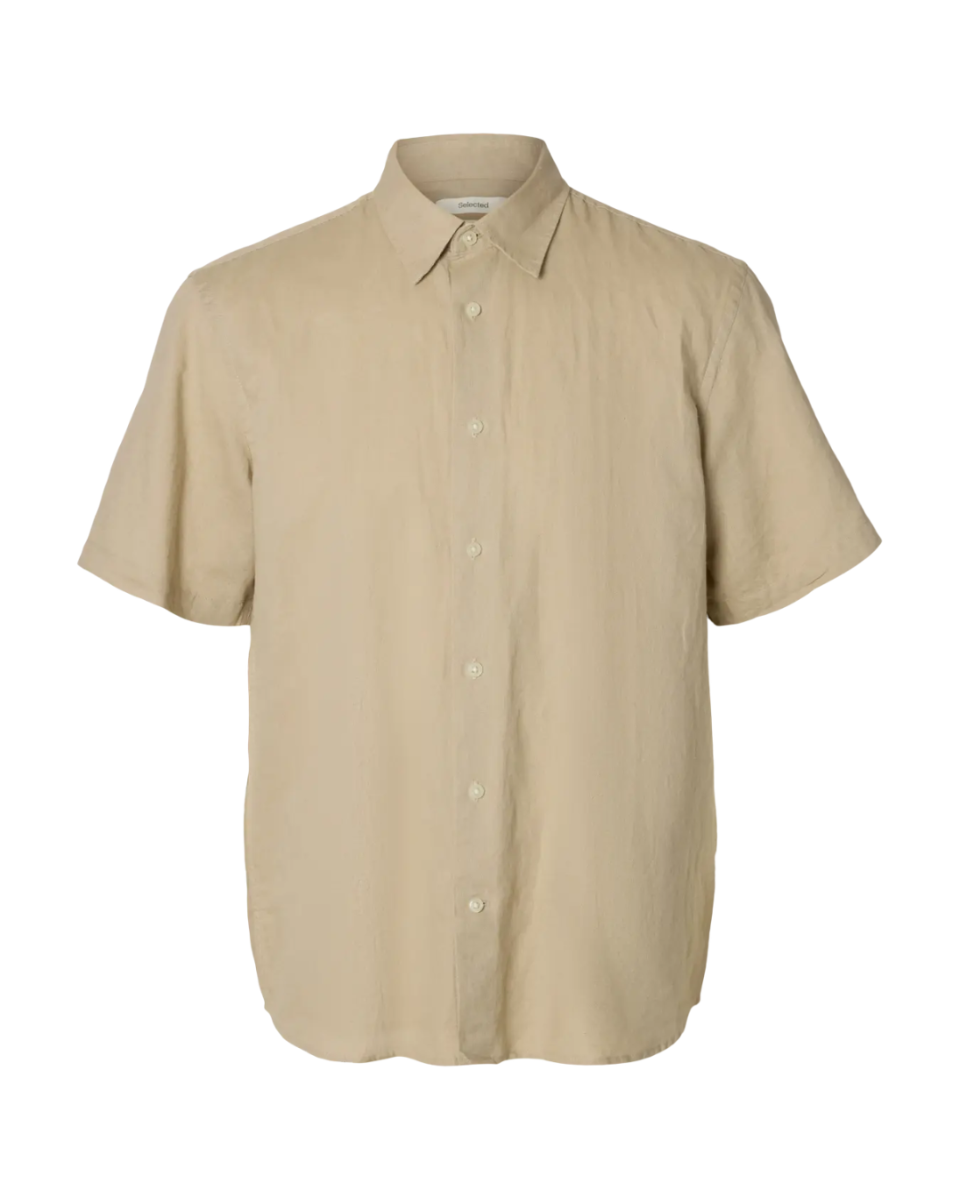 Regclaus Clay Linnenblend SS Shirt Pure Cashmere