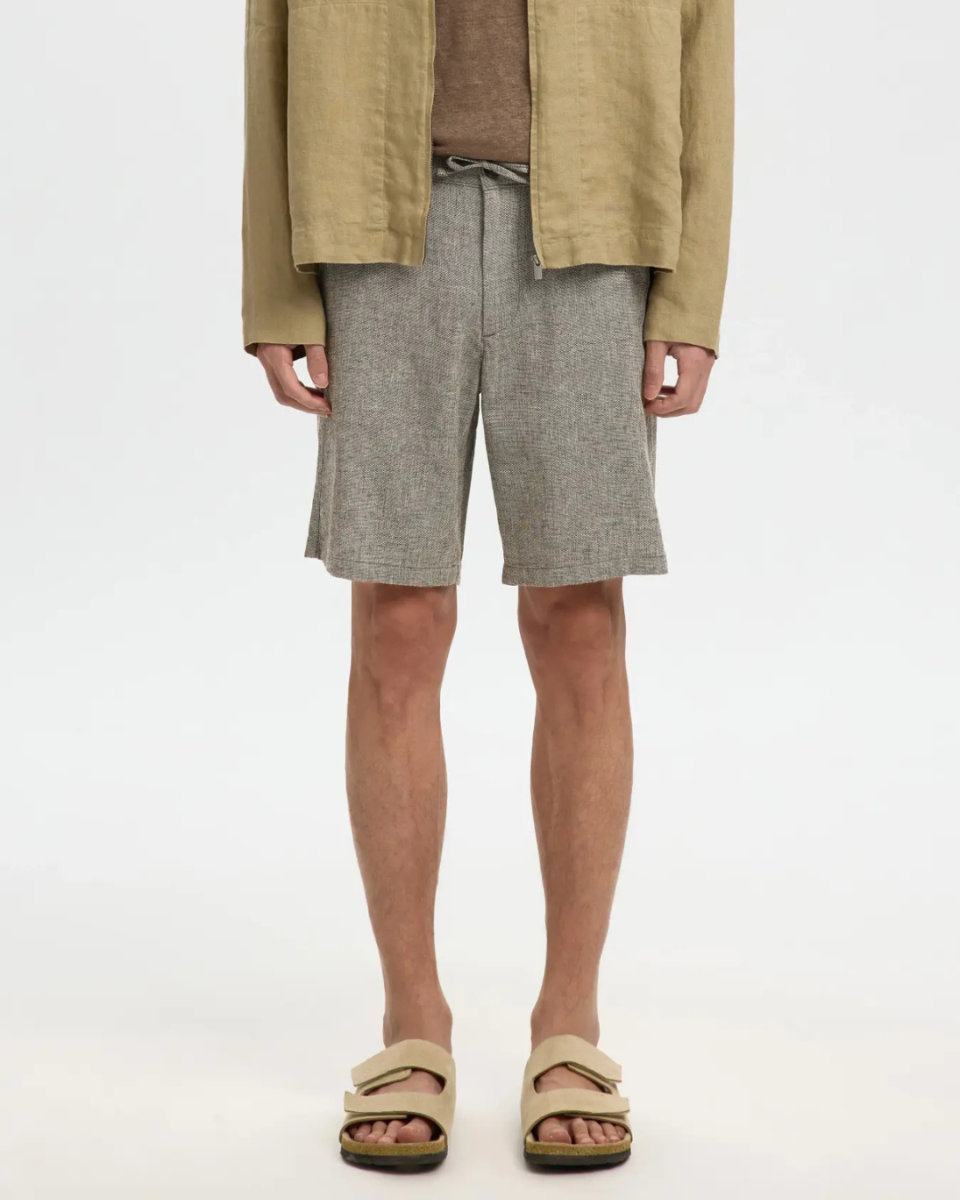 Regular-Brody Linen Bld Shorts Noos Delicioso Mixed