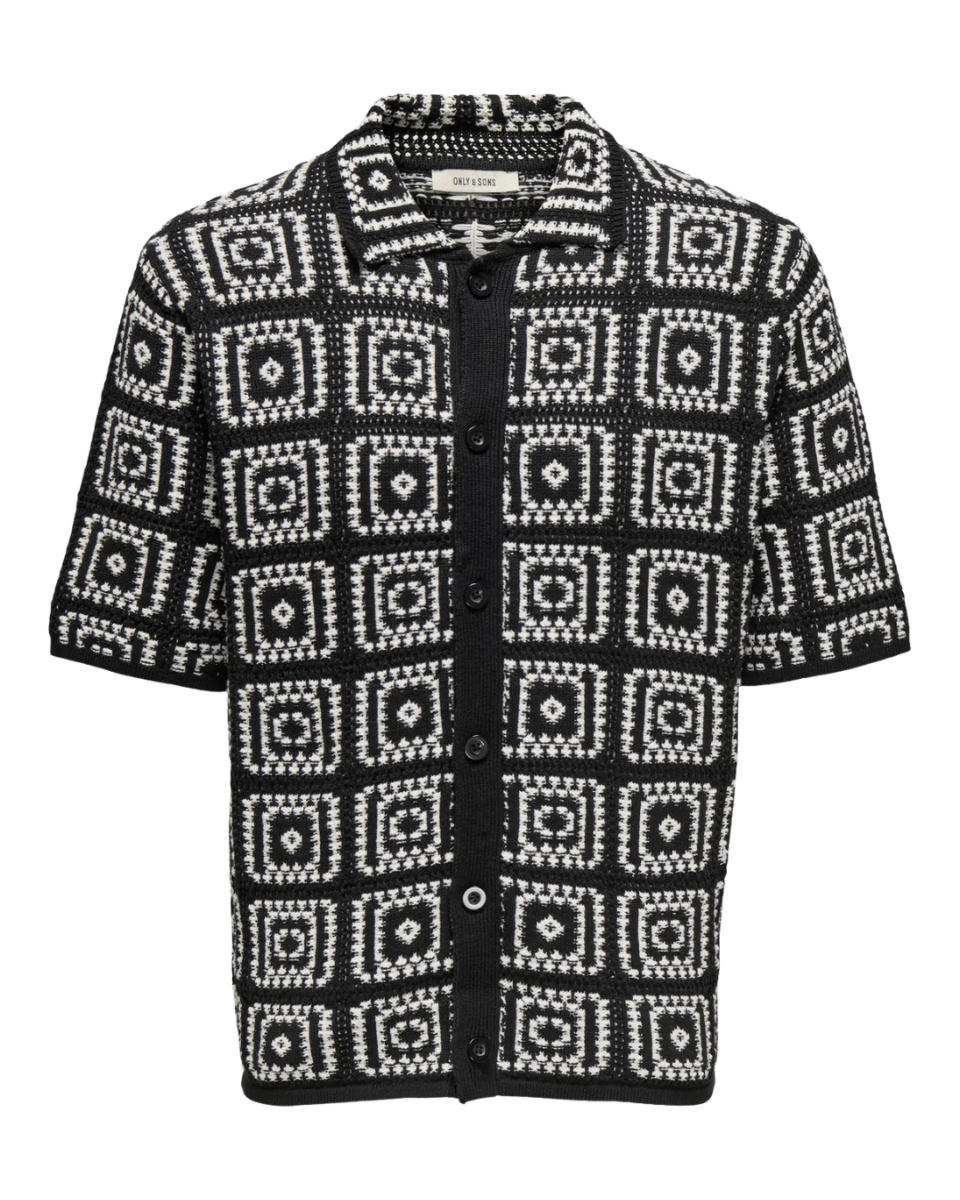 Bart Rlx 5 SS Shirt Knit Noos Black/Egret