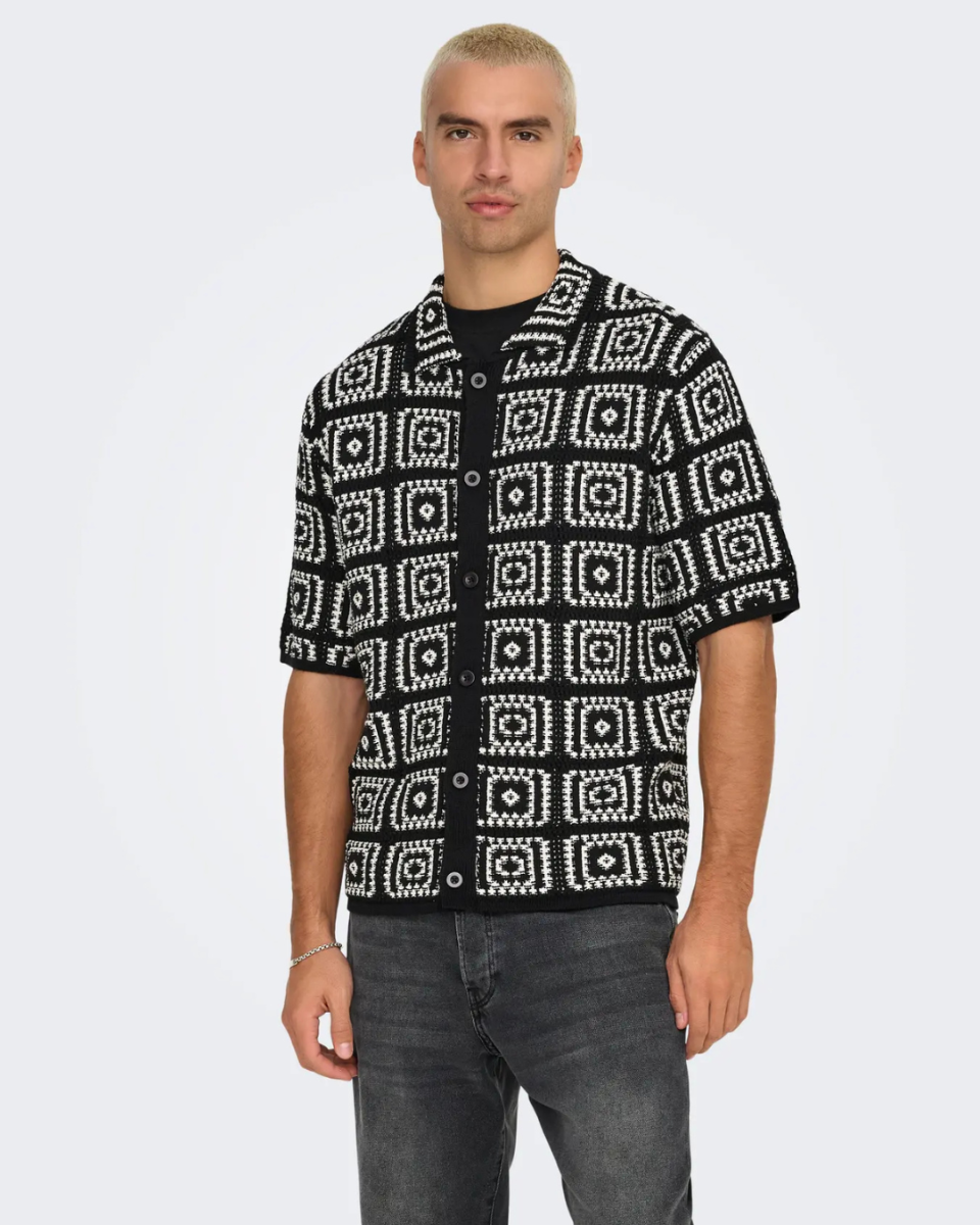 Bart Rlx 5 SS Shirt Knit Noos Black/Egret