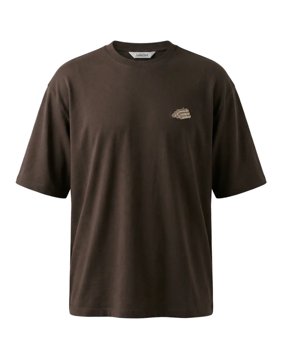 LooseOscar Print SS O-Neck Tee Delicioso
