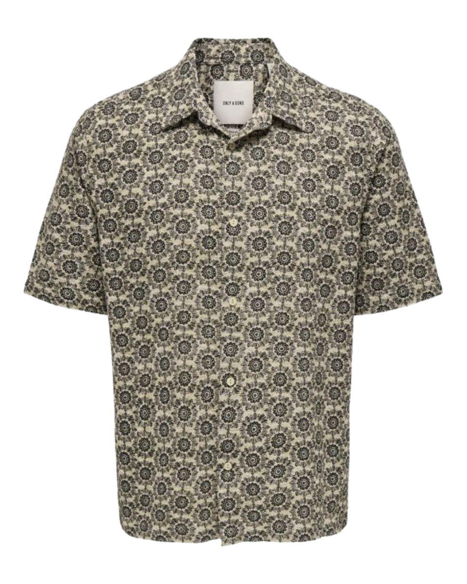 Johnson Reg SS 036 Shirt Twill Jet Black