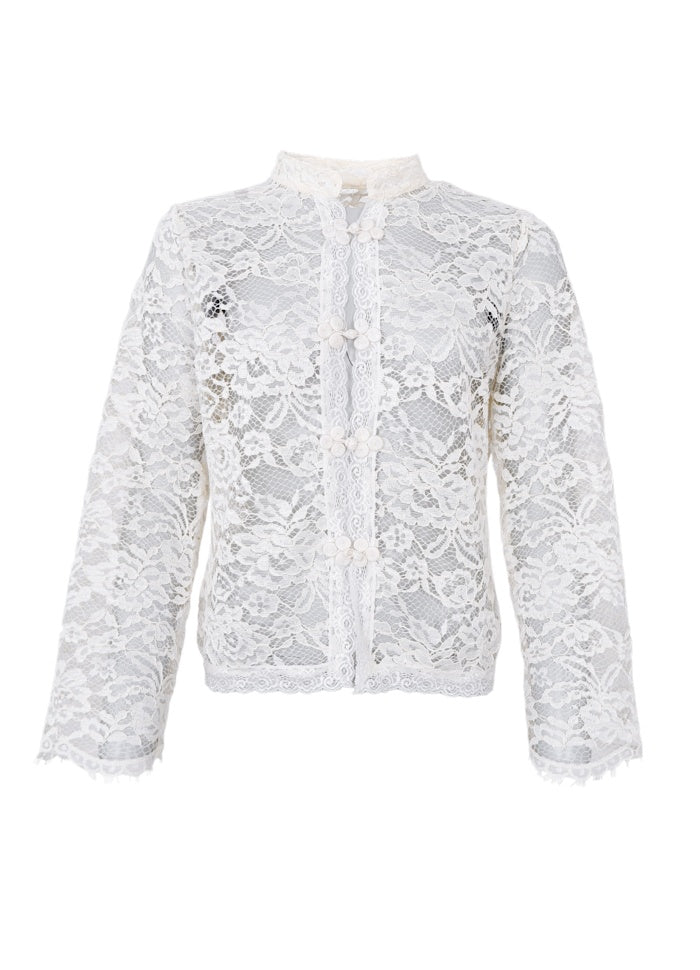 Black Colour Rosa Napoleon Shirt Off White