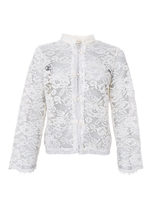 Black Colour Rosa Napoleon Shirt Off White
