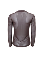 Black Colour Annie Mesh Blouse Coffee