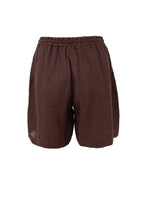 Melina Linen Shorts Coffee