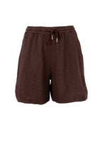 Melina Linen Shorts Coffee