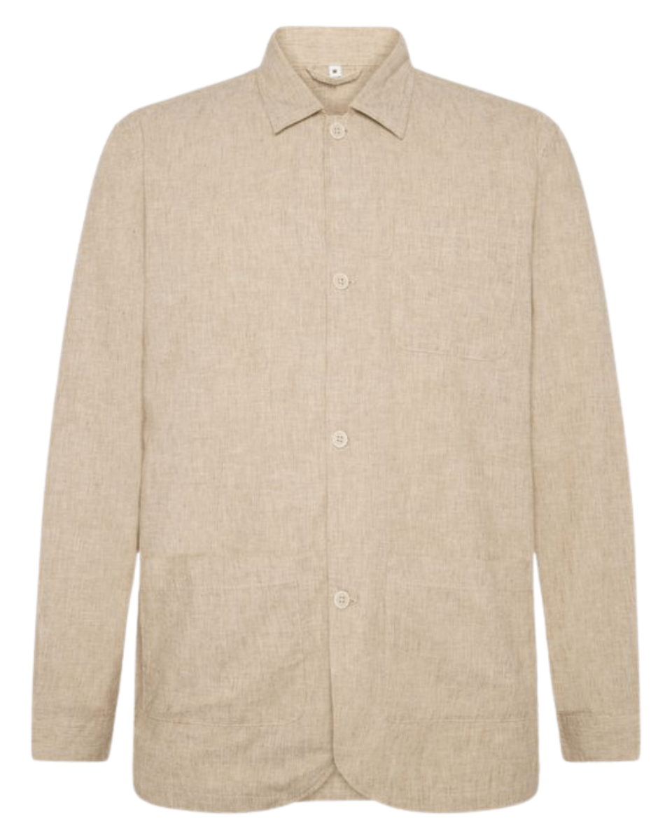 Prado Linen Look Shirt Creamy