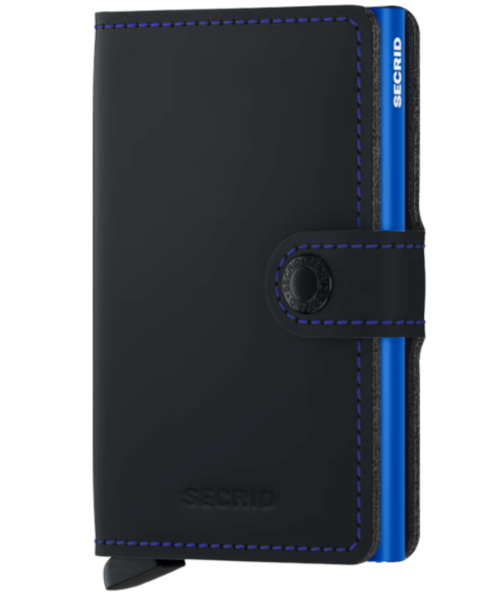 Secrid Mini Wallet Matte Black Blue