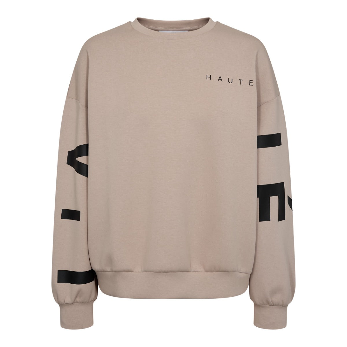 Maxi Split Logo Sweat Beige