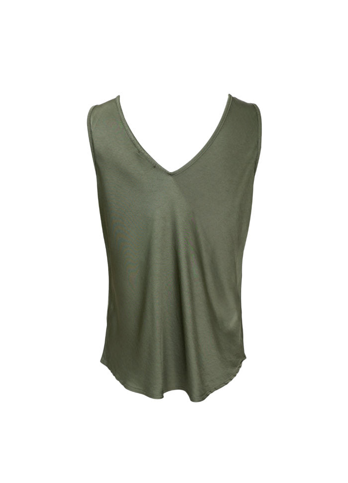 Black Colour Mabel Double V-Top Army