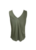 Black Colour Mabel Double V-Top Army