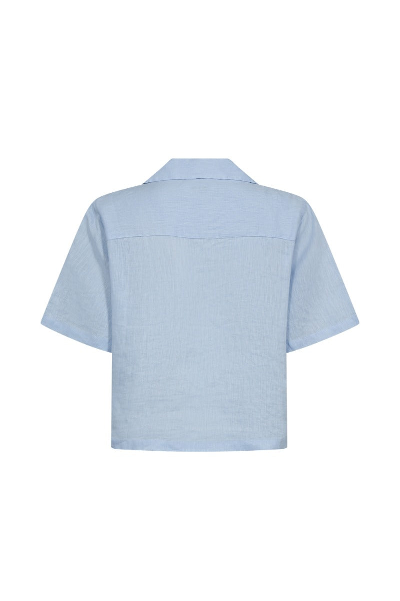 Karmey Linen Shirt Pale Blue