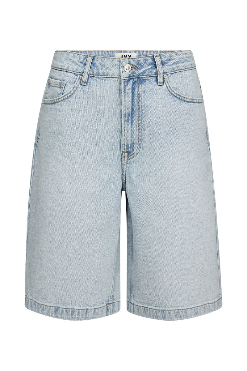 Janice Slung Shorts Wash Lugo Denim Blue