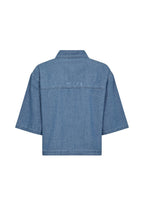 Uta Oversize SS Chambray Shirt Denim Blue