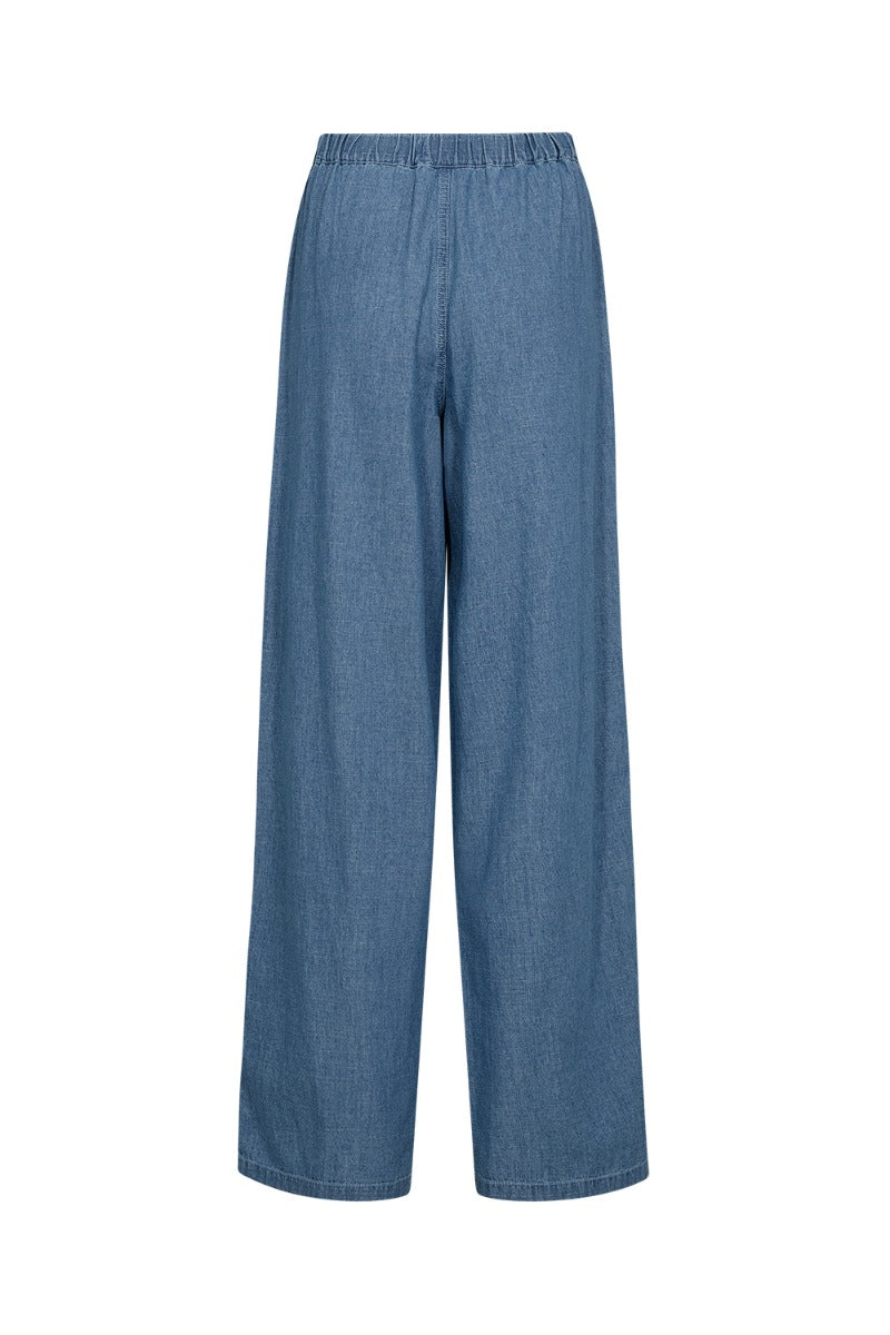 Queen Chambray Pant Denim Blue