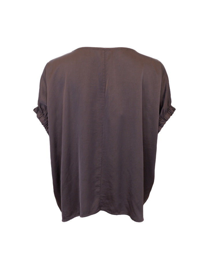 Black Colour Mabel Blouse Coffee