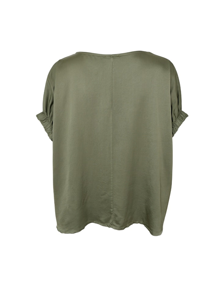 Black Colour Mabel Blouse Army