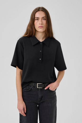 Helle Polo T-shirt Black