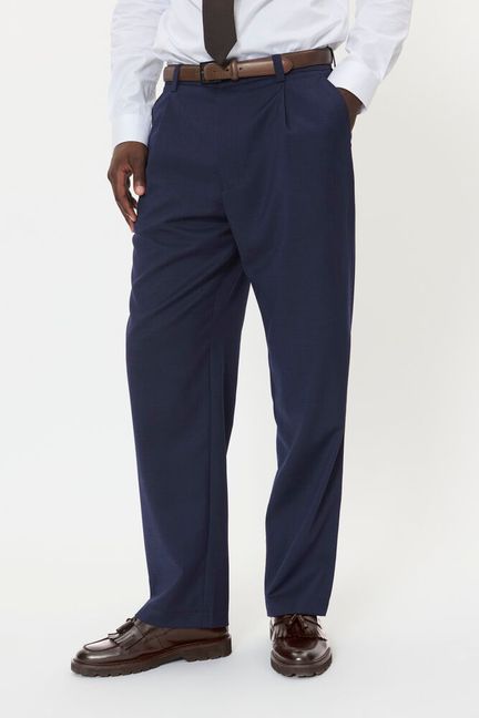 MAchino Pleat Pant Dark Navy