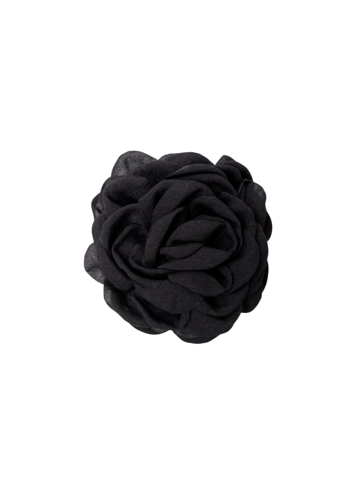 Black Colour Villa Mega Flower hair Claw Black
