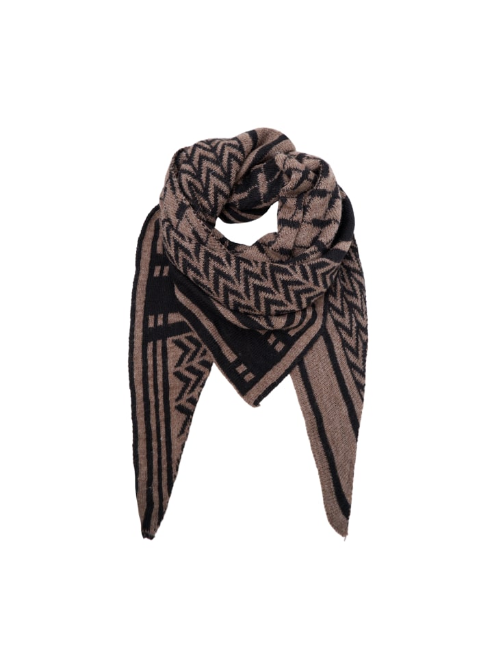 Bex Triangle Scarf Taupe