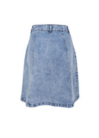Russel Short Wrap Skirt Light Blue