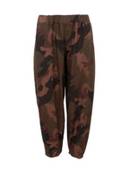 Abbie Barrel Pant Brown Camo