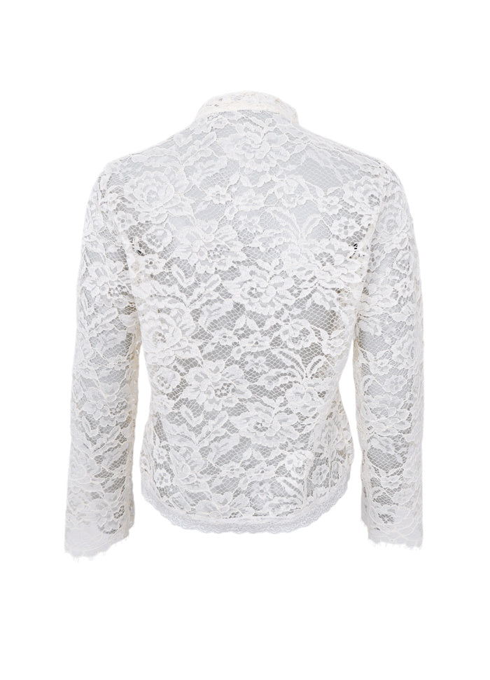 Black Colour Rosa Napoleon Shirt Off White