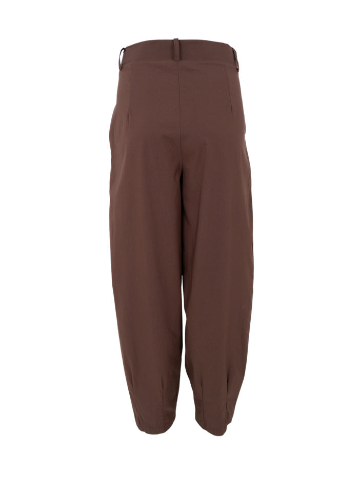 Black Colour Beate Barrel Pant Mocca