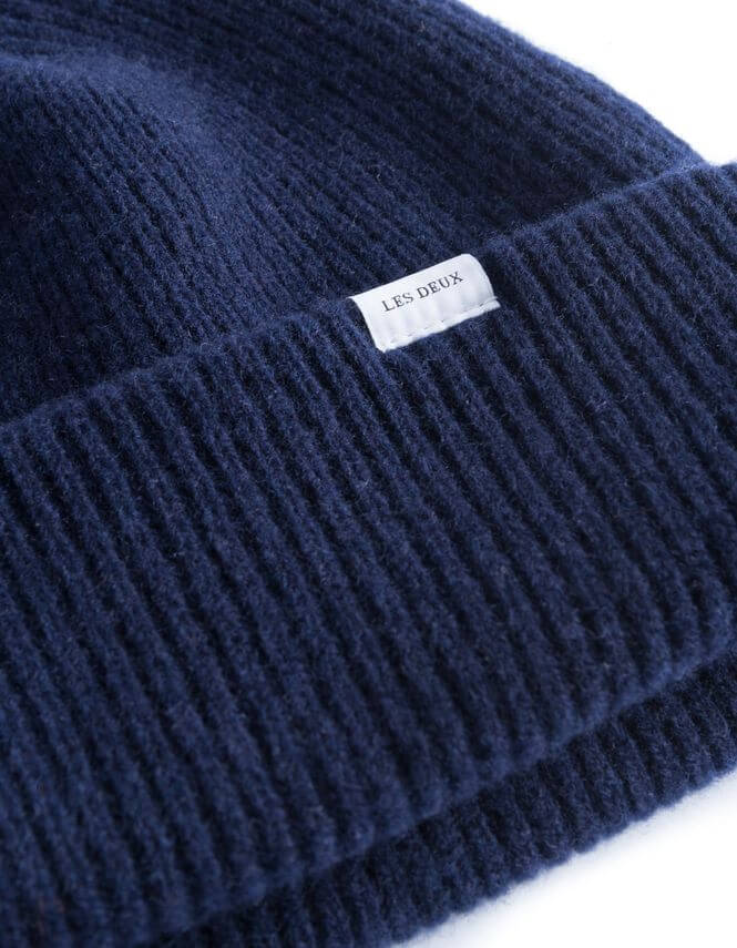 Wayne Wool Beanie Dark Navy