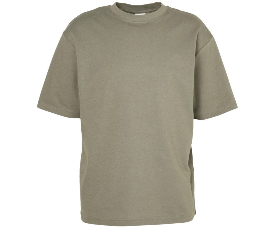 Loose Oscar Ss Oneck Tee Vetiver